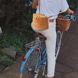 Straw Woven Backpack Bag For Girl Women,Rattan Ins Style Backpack Basket Hand woven Bag Crossbody Bag Shoulder bag