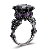 Skull Ring Zircon Punk Halloween Party Jewelry