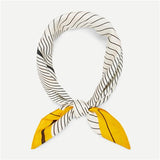 SHEIN Multicolor Highstreet Modern Lady Contrast Trim Striped Print Scarf 2018 Summer Fashion Streetwear Scarfs