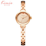 women watches KIMIO Brand Luxury Exquisite ladies dress quartz watches fashion gold bracelet stainless steel gift wristwatches