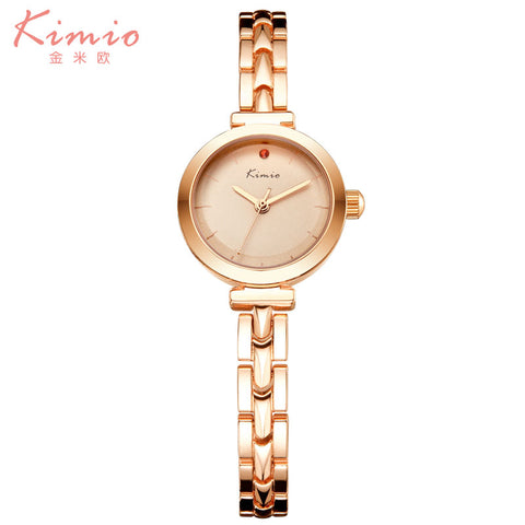 women watches KIMIO Brand Luxury Exquisite ladies dress quartz watches fashion gold bracelet stainless steel gift wristwatches