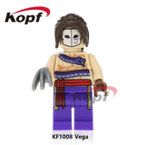 Single Sale Street Fighter Super Heroes Balrog Dee Jay Thunder Hawk Zangief Building Blocks Christmas Toys for children KF2008