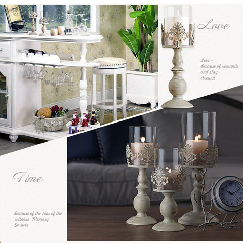 Wedding Candlestick Home Decor Iron Romantic Wedding Decor Candle Holder European  Home Decor Candlestickes