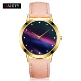 Women Watches Fashion Starry  Brand Fashion Quartz Genuine Leather Watch Female Clock relogio feminino reloj Christmas gift  4/