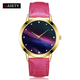 Women Watches Fashion Starry  Brand Fashion Quartz Genuine Leather Watch Female Clock relogio feminino reloj Christmas gift  4/
