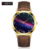 Women Watches Fashion Starry  Brand Fashion Quartz Genuine Leather Watch Female Clock relogio feminino reloj Christmas gift  4/