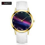 Women Watches Fashion Starry  Brand Fashion Quartz Genuine Leather Watch Female Clock relogio feminino reloj Christmas gift  4/