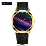 Women Watches Fashion Starry  Brand Fashion Quartz Genuine Leather Watch Female Clock relogio feminino reloj Christmas gift  4/