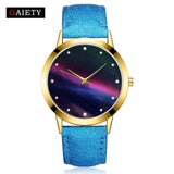 Women Watches Fashion Starry  Brand Fashion Quartz Genuine Leather Watch Female Clock relogio feminino reloj Christmas gift  4/