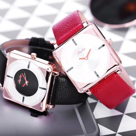 Watches Women Fashion Watch Spring Brand Luxury Crystal Sparkling Glasses Fashion Leather Strap Quartz Clock Relojer Feminino