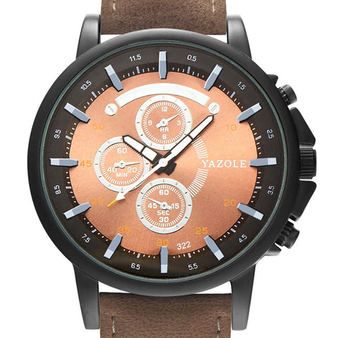YAZOLE Luminous Sport Men's Watches, Top Brand Luxury Wristwatch, Fashion Quartz Watch for Men