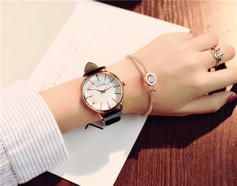 Women's Watch, Polygonal Dial Design Women Watches Luxury Fashion Dress Quartz Watch Popular White Ladies Leather Wristwatch, Watch for Women