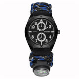 YOLAKO Fashion Brand Men Watch Nylon Strap Band With Compass Men Military Army Quartz Wrist Watch Men relogio masculino