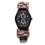 YOLAKO Fashion Brand Men Watch Nylon Strap Band With Compass Men Military Army Quartz Wrist Watch Men relogio masculino