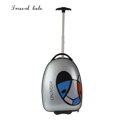 Travel tale cartoon 16 inch size children PC Rolling Luggage Spinner brand Travel Suitcase Fashion